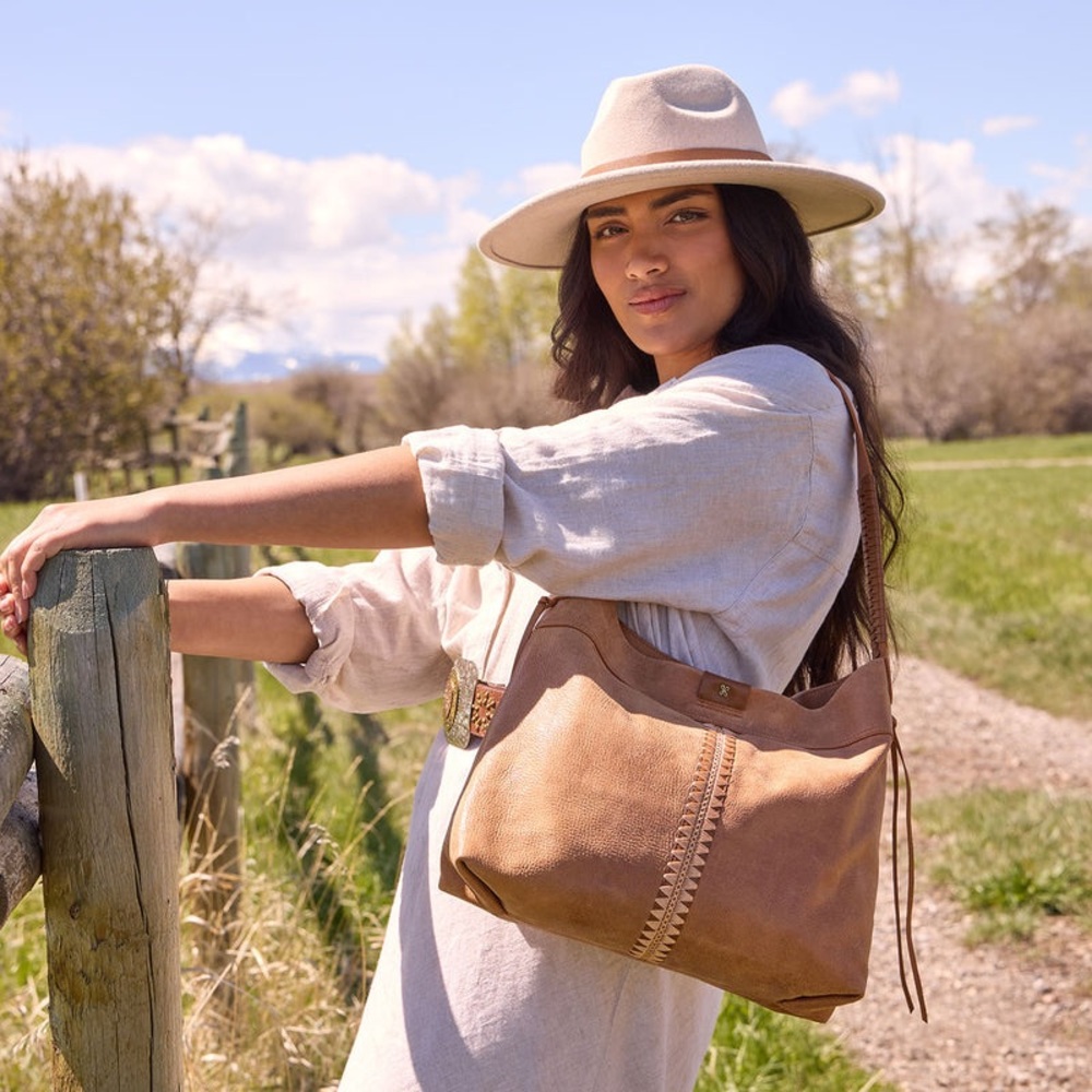 ROMY HOBO 100% LEATHER WHISKEY